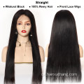 Großhandel Highlight Perücken menschliches Haar Perücken für schwarze Frauen 12 -Zoll -Verkäufer 180% glühlose Spitzen -Vorderperücken menschliche Haarspitze vorne